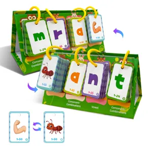 Carte didattiche da tavolo per bambini per imparare parole ad alta frequenza e vocabolario.