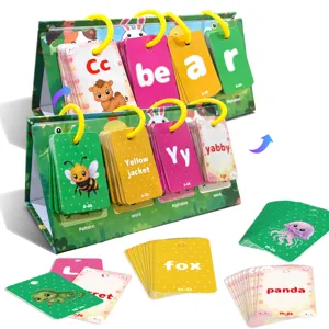 Set di flashcard da scrivania per educazione precoce, 104 parole visive, gioco per bambini.