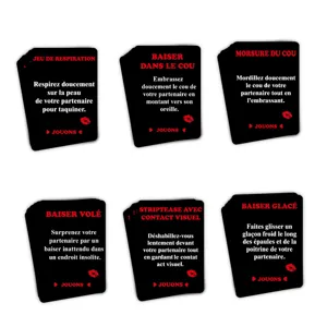 Franse koppel interactieve spelkaarten set, romantische feestspellen voor volwassenen.