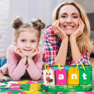 Carte flash alfabeto bambini giocattolo educativo di apprendimento interattivo per bambini