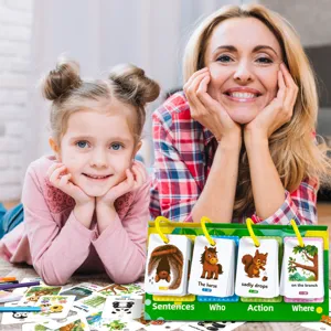 Carte educative per bambini, apprendimento precoce parole e frasi desktop flip chart giocattolo.