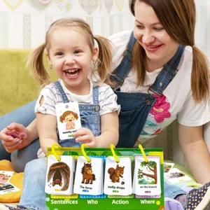 Carte da scrivania per educazione precoce per bambini apprendimento cognitivo interattivo
