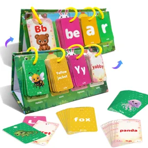 Flashcard educative supporto da tavolo per bambini apprendimento parole di vista