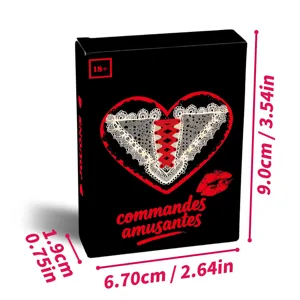 Franse versie stelletjes interactieve kaarten doos voor romantisch volwassen vermaak.