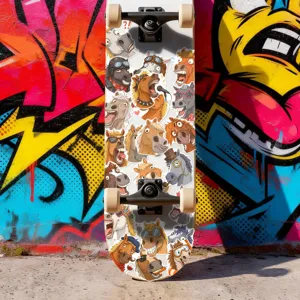 Funny cartoon horse stickers skateboard decal waterproof DIY skateboard decoration