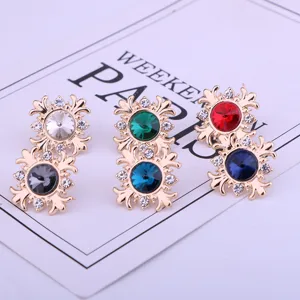 Vintage Strass Brosche Kristall Stein Anzug Reversnadel Schmuck Zubehoer Geschenk
