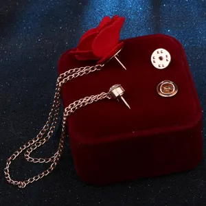Koreanischer Stil Quaste Kette Kamelie Brosche Handgemachte Stoff Blume Anzug Zubehör