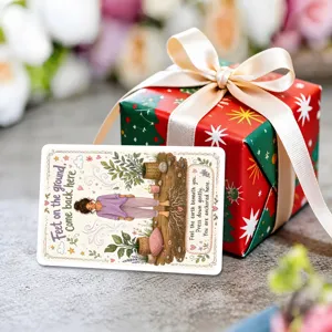 Tarjeta de alivio de ansiedad inspiradora tarjeta de afirmación positiva decoración
