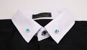 Exquisite Strass Reversnadel Kragen Brosche fuer Damen und Herren Hemden, stilvolles Accessoire.