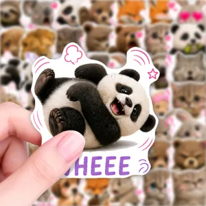 Niedlicher Panda wasserdichter Vinyl Aufkleber Sticker fur Tagebuch Planer Notizbuch Deko