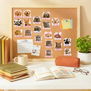Niedliche Tier Aufkleber wasserdicht Vinyl Sticker Set fuer Tagebuch Scrapbook Deko Stile