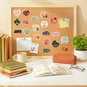 Adesivi trasparenti in PET a tema di libri letterari vintage per la decorazione di diario
