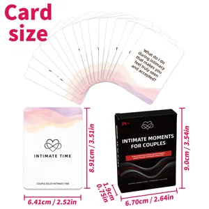 Paare interaktive Intimität Kartenspiel Set mit Karten und Box, romantisches Geschenk.