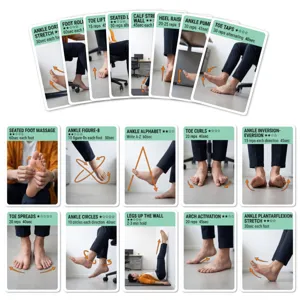 Cartes d entrainement de cheville et de pied circulation sanguine guide pratique