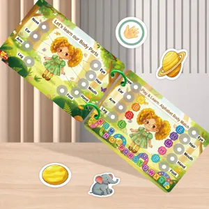 Children early education quiet book DIY velcro busy book cognitive toy learning book 1pc