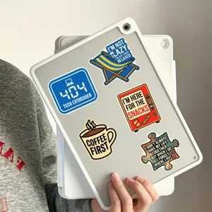 Adesivi decorativi impermeabili, adesivi con testo divertenti per laptop e diario fai-da-te.