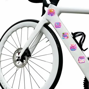 Simpatici adesivi inglesi motivazionali rosa per laptop e bottiglie impermeabili.