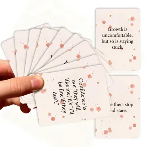 Jeu de cartes de citations inspirantes pour femmes motivation jeu de table divertissement