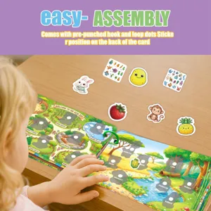 Libro ocupado DIY para niños conjunto de pegatinas reutilizables juguete educativo ideal