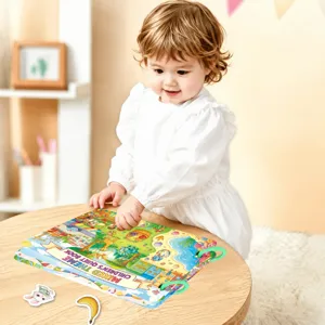 Kids interactive quiet book Montessori early learning busy book for toddlers and baby education.