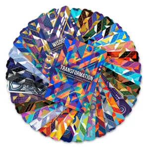 Cartes de meditation abstraites 36 pcs, jeu de cartes artistiques voyage interieur detente.