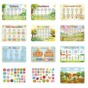 Kids quiet book early education montessori toys busy book learning colors numbers alphabet shapes