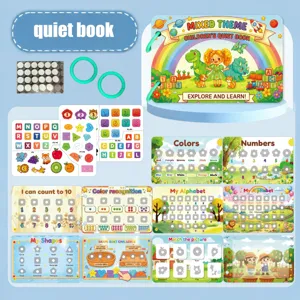 Children quiet book early education montessori toy interactive busy book learning toys for kids