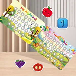 Kids quiet book early education alphabet learning busy book montessori learning toy