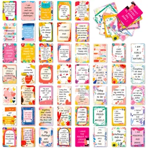 50pcs positive affirmation cards inspirational motivational quote cards mindset cards for daily use