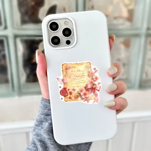 Pack d'autocollants rétro esthétiques avec lettre ancienne et fleurs pour journal et coques.