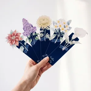 5pcs set botanical watercolor paper bookmarks elegant floral page markers stationery gift