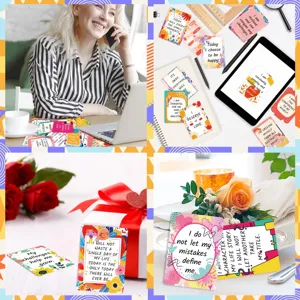 50pcs motivational affirmation cards positive quotes inspirational notes for workplace desk decor.
