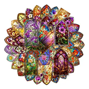 Autocollants PET vitrail vintage imperméable transparent fleurs décoratif journal DIY art