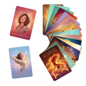 Inspirierende emotionale Affirmations Orakelkarten Deck mit ästhetischen Zitaten 36Stk