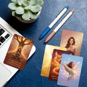 Set mit 36 emotionalen Affirmationskarten mit motivierenden Zitaten für den Alltag und Geschenke.