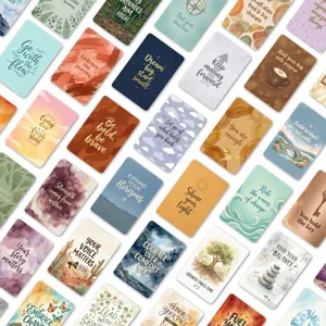 36 Stk. Aquarell tägliche Motivationskarten positive englische Inspirationskarten Männer
