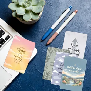 Wassermalerei tägliche Affirmationskarten für Männer, 36 Stk. inspirierende Motivationskarten.
