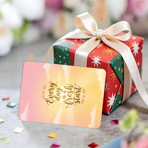 Aquarell tägliche Affirmationskarte mit Motivationszitat, positive Energie Karte.