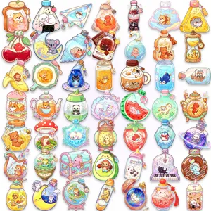 Süße wasserfeste transparente PET Deko Sticker für Tagebuch, Scrapbooking und Basteln.