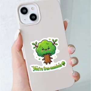 Cute cartoon tree motivational sticker reward for children students phone decoration