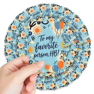 Birthday greeting card set colorful cute postcard healing style festival decorative cards