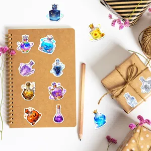 Decorative fantasy magic potion stickers waterproof vinyl sticker set for journaling stationery crafts 50pcs
