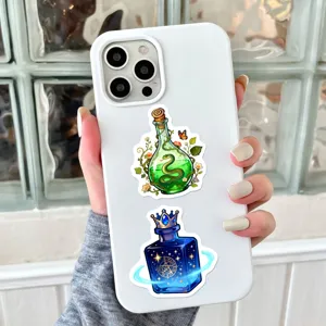 Magic potion bottle stickers set, cute cartoon decorative waterproof sticker for phone case.