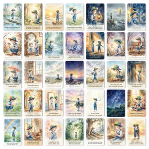 36pcs watercolor inspirational quote cards motivational positive energy cards for daily healing