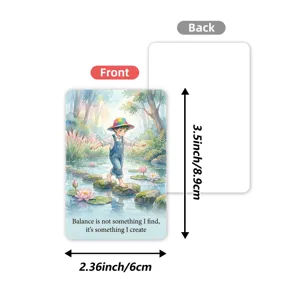 36 watercolor children inspirational quote cards motivational self-improvement cards set