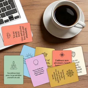 36 piezas tarjetas de afirmación positiva macaron citas inspiradoras regalo decor
