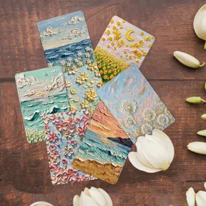 Tarjetas decorativas texturizadas estilo pintura al óleo, postales florales de primavera, notas.