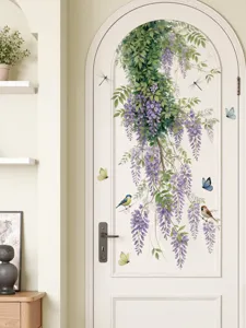 Wisteria deur muursticker bloemen muurschildering woonkamer slaapkamer decoratie