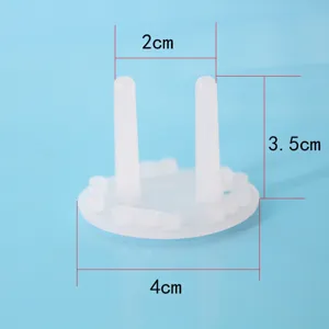 Copri presa sicurezza bambini protezione presa elettrica plastica bianca 3.5cm