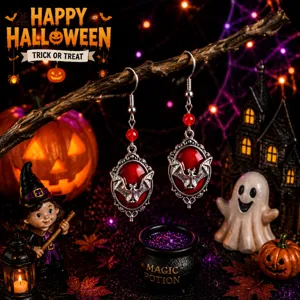 Halloween skoularikianychterida ghotika kokkina kremasta agkistria gia party kostoumi